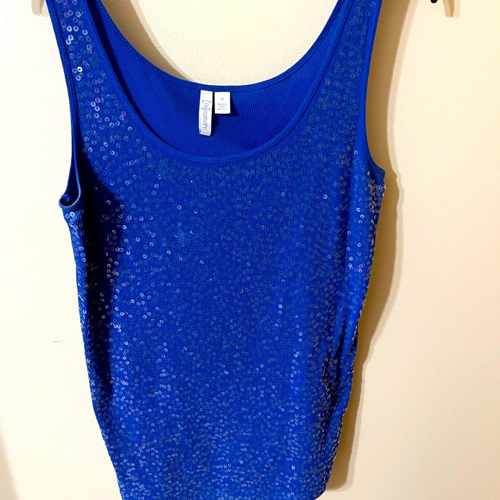 Fancy cami (or wear as sleeveless top) with sparkly detail